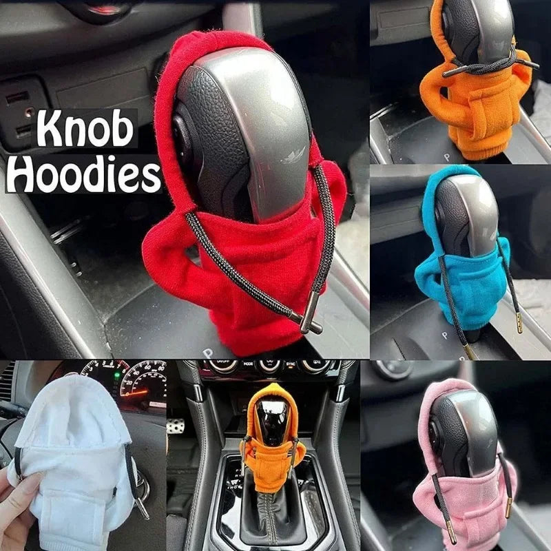 Car Gear Shifter Knob Hoodie Cover
